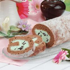 Mint-Chip Ice Cream Roll