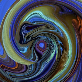 Abstract Dream Catcher by ChrisTina Shaskus - Abstract Patterns ( clouds, abstract, orange, swirls beauty dreamcathcer, purple, indian, fur, gold, feather, peacock, native american, goose )