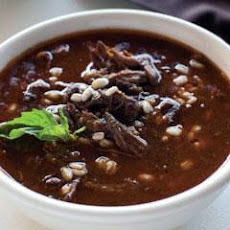Pulled Beef And Barley Soup