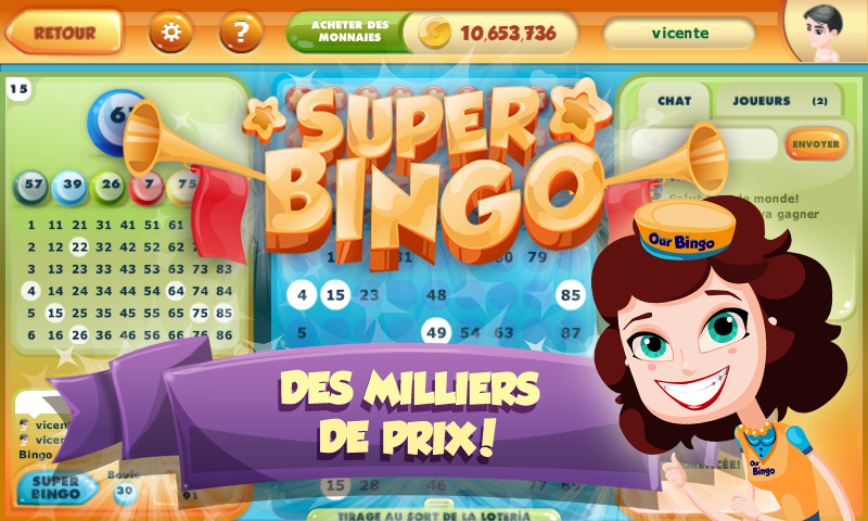 Android application Our Bingo - Video Bingo screenshort