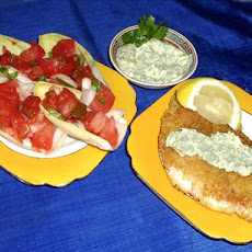 Corn-Flake Crusted Fish Fillets With Chile-Cilantro Aioli