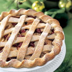 Apple and Dried-Cherry Lattice Pie