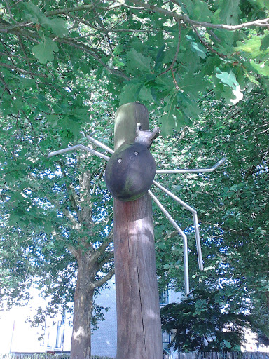Metal and Wood Spider