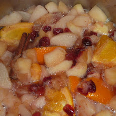 Spice Cake with Winter Fruit Compote