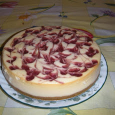 Strawberry Swirl Cheesecake