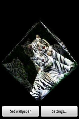 3D White Tiger