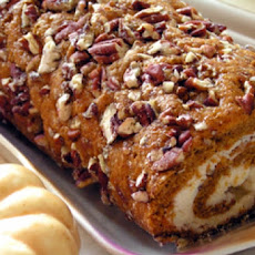 Pumpkin Cake Roll With Cream Cheese Filling