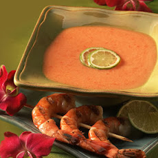 Grilled Shrimp and Melon Pepper Soup