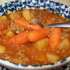 Crock Pot Ground Beef Stew