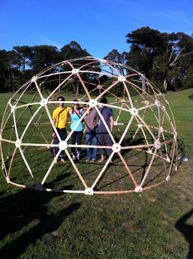 Assembled yardstick dome