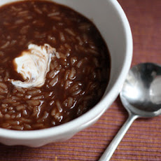 Champorado (chocolate rice porridge)