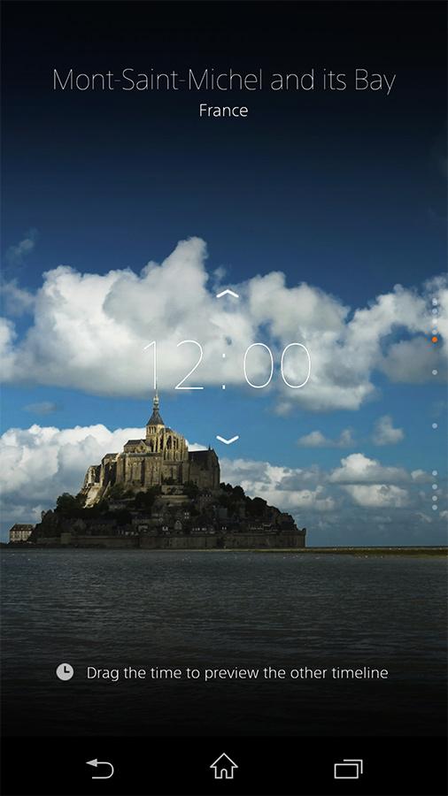 Android application α CLOCK screenshort