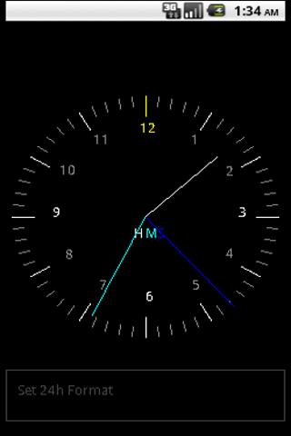 24h Analog Clock