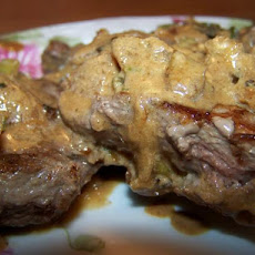 Steak a La Moutarde (Steak With Mustard Cream Sauce)
