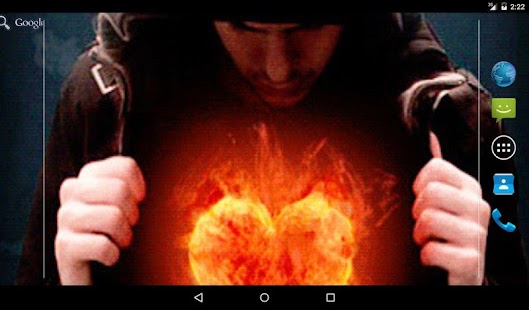   Fire Heart Live Wallpaper- screenshot thumbnail   