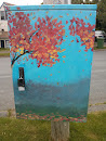 Fall Trees Painted Box 204