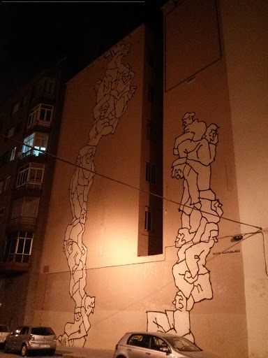 Mural Gente Apilada