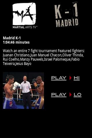 Martial Arts TV K-1 Madrid MMA