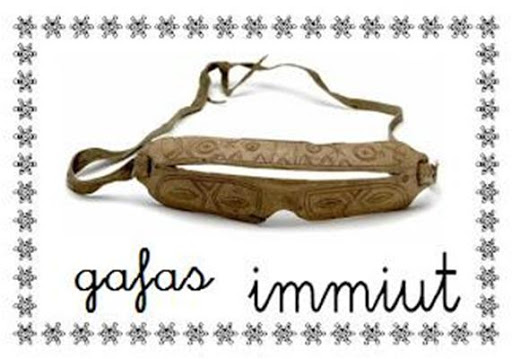 gafas antiguas de esquimal