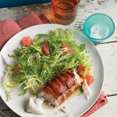 Bacon-Wrapped Cod with Frisee