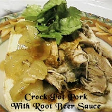 Crock Pot Pork with Root Beer Sauce