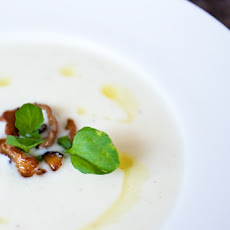 Cauliflower Shiitake Soup With Truffle Oil
