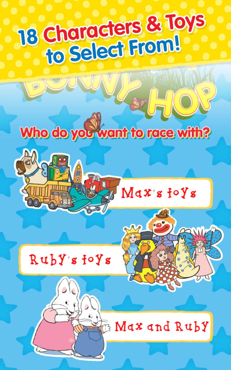 Android application Max &amp; Ruby: Bunny Hop screenshort