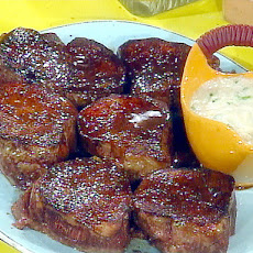 Filet of Beef Steaks with Horseradish Sauce