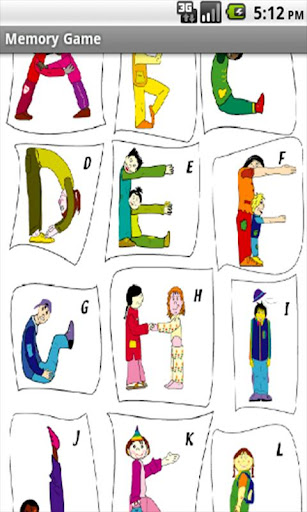 Alphabets Memory Games