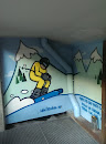 Skiing Mural