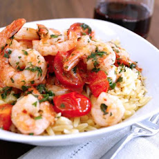 Tomato-Basil Shrimp Orzo