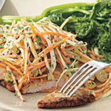 Pan-Fried Pork with Apple Slaw