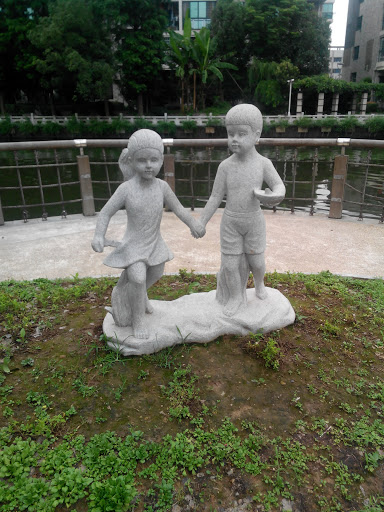 Kids near the River