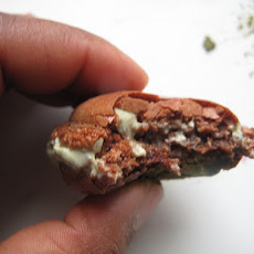 Chocolate Macarons with Matcha Cream