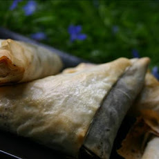 Mexican Chocolate Phyllo Triangles