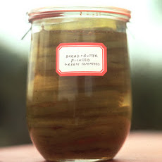 Bread and Butter Pickled Green Tomatoes