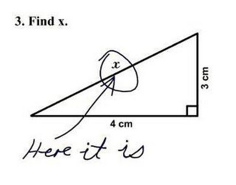 3. Find x. 4 cm Here i