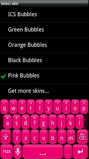 Pink Bubble HD Keyboard Skin