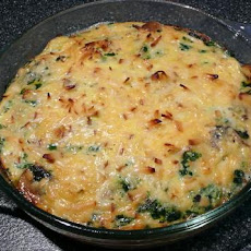 Mushroom and Spinach Frittata With Smoked Gouda