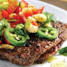 Flank Steak With Pineapple Salsa