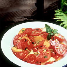Minted Peach and Tomato Salad