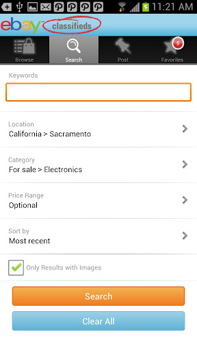 ebay-classifieds for android screenshot