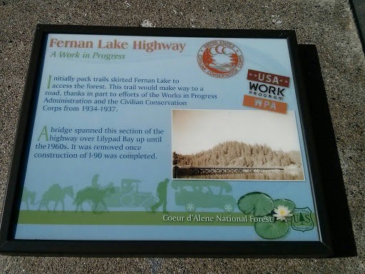 Fernan Lake Highway Plaque 