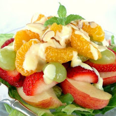 Fruit Salad with Sweet Orange Cream