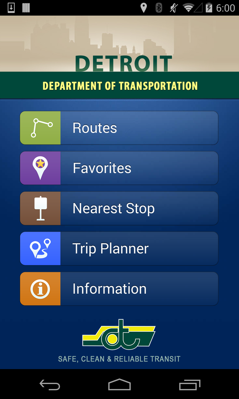Android application DDOT Bus App screenshort