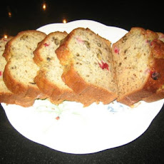 Banana Cranberry Walnut Loaf