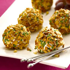 Almond Crusted Chevre and Grape Truffles