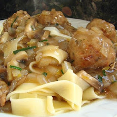 Veal or Turkey Burgers W/Onion Gravy (Low Fat!)