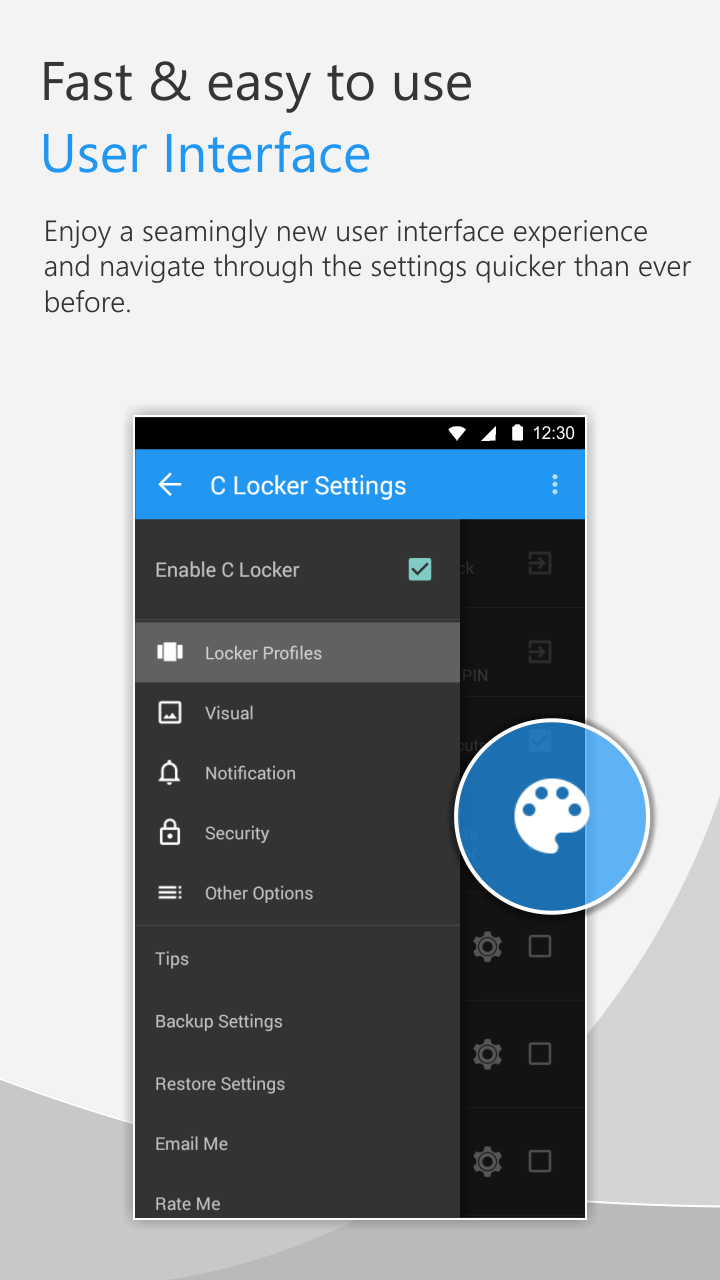 Android application C Locker Pro screenshort