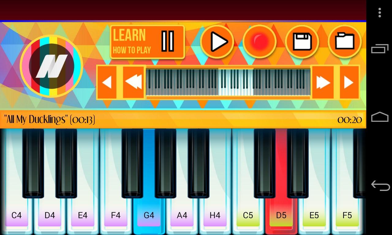 Android application Piano Lessons Kids screenshort